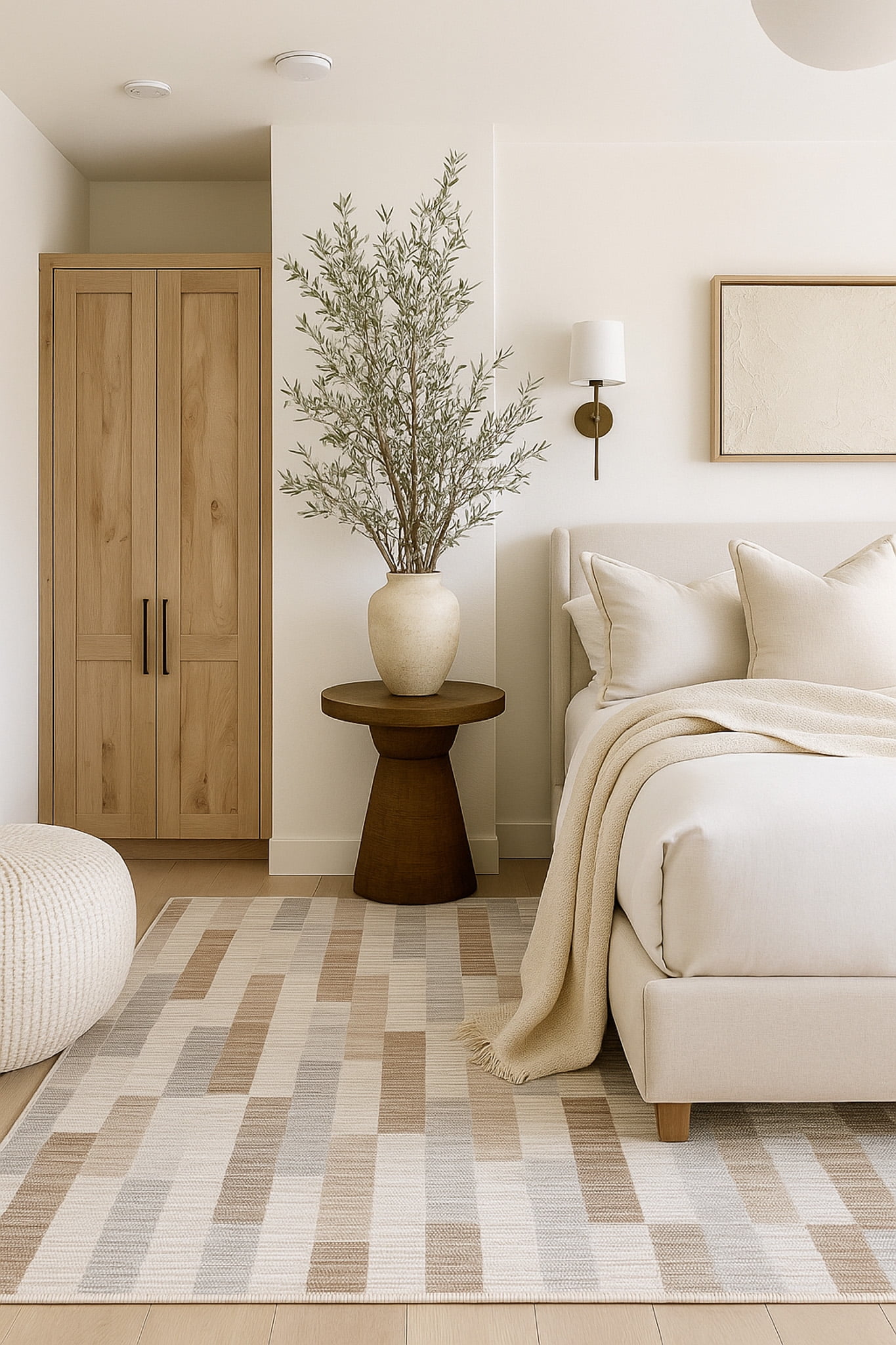 Rug Branch Nomad Abstract Indoor Area Rug, Beige Brown, Modern - Living Room, Bedroom, Dining Room, and Kitchen