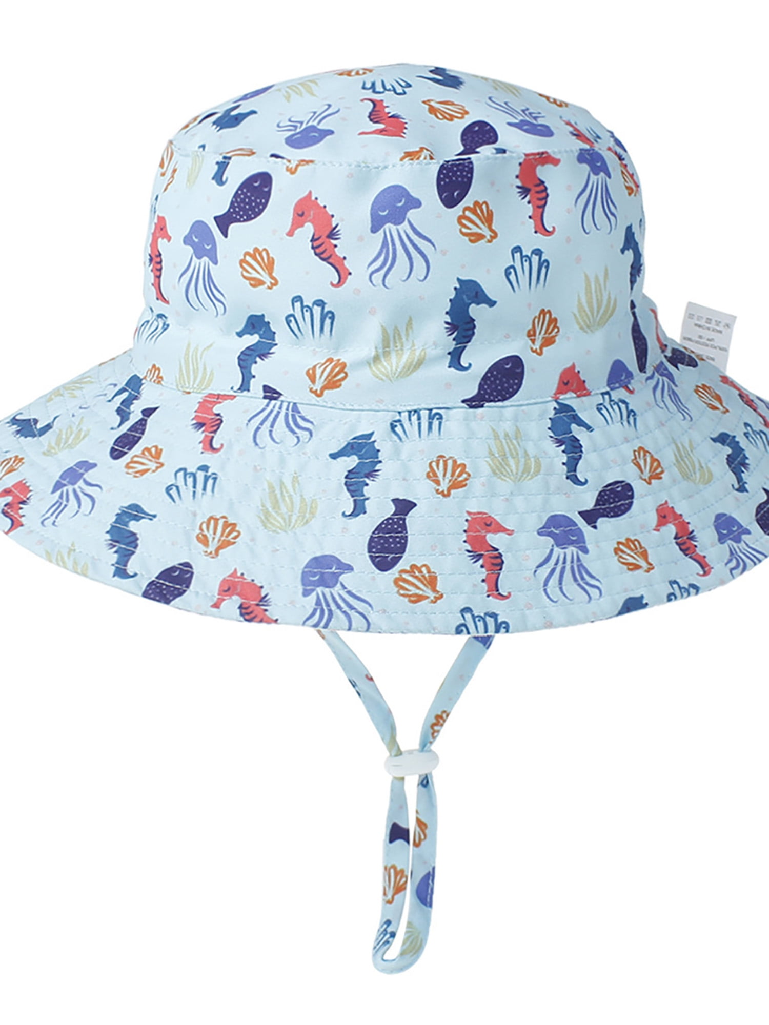 Licupiee Toddler Summer Baby Girls Sun Hats Kids Beach Wide Brim Bucket