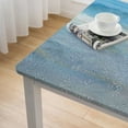 thumbnail image 5 of Acheng Beach Surfboard Impressionist Painting Square Fitted Tablecloth 100% Polyester Fiber 36*36, 5 of 8
