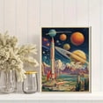 thumbnail image 2 of Qisvanset Galaxy Mountain Canvas Wall Art 15.75x11.81 Inches, 2 of 8