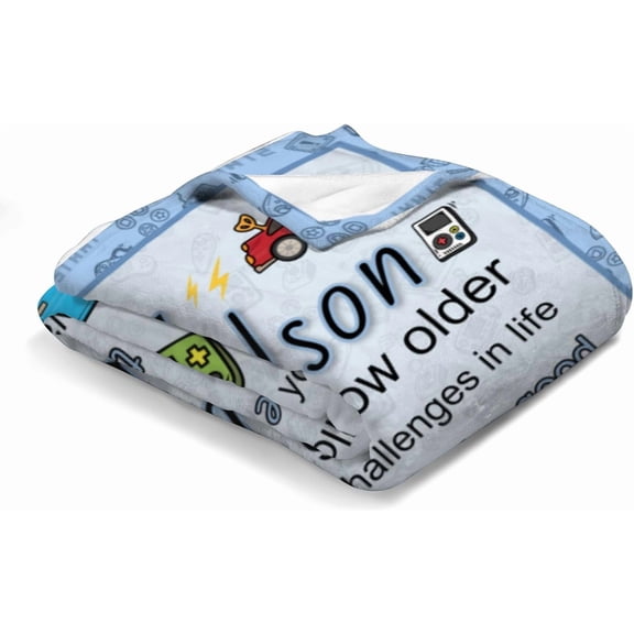 Grandson Gift Blanket Throw, Grandson Gifts from Grandma, to My Grandson Blanket from Grandma Grandpa, Birthday Gifts for Grandson from Grandma, Valentines Easter Gifts for Grandson-30 * 40