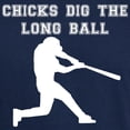 thumbnail image 3 of CafePress - Chicks Dig The Long Ball T Shirt - Men's Classic Graphic Cotton T-Shirt, 3 of 4