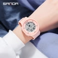 thumbnail image 3 of Sanda 2022 New Fashion Sport Women's Watches Waterproof Digital Watch For Female Clock 5atm Waterproof Relogio Feminino 2121 - Quartz Wristwatches, 3 of 6