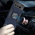 thumbnail image 3 of For Google Pixel 7 Pro Slim Armor Hybrid with Ring Holder Kickstand Shockproof Heavy-Duty Durable Rugged Dual Layer Cover ,Xpm Phone Case [ Blue ], 3 of 10
