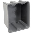 thumbnail image 2 of Hang & Stack Storage Bin, Plastic, Gray, 12 in H, 17 in W, 21 in L, 2 of 6