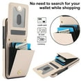thumbnail image 6 of Crossbody Wallet Case for Samsung Galaxy S24 FE, RFID Blocking Protective Purse Case Cover with Card Holder Kickstand Shoulder Strap Lanyard Magnetic Closure for Samsung Galaxy S24 FE, Apricot, 6 of 8