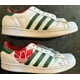 thumbnail image 2 of Rare Adi - das Superstar Originals Trefoil Mens 9.5 RED GREEN WHITE Sneaker, 2 of 6