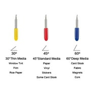 HOTBEST 30 Pieces Of Cutting Blades 30°45°60° Blades Suitable For Cricut Cutting Blades Explore Air 2/Maker Vinyl Cutters Suitable For Maker Machines Replacement Blades