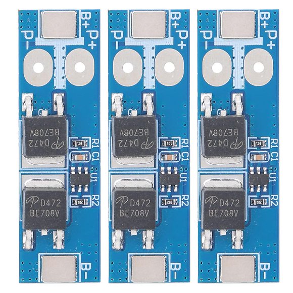 Lot de 3 cartes de protection de batterie au lithium fer phosphate de haute qualité, prévention des surcharges et des décharges, 3,2 V 12 A
