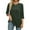 Green, variant on Aloohaidyvio Sweaters for Women 3/4 Sleeve Basic Tops Round Neck Loose Casual Soft Knit Blouses Blue L
