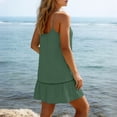 thumbnail image 7 of ZHYou Beach Cover Ups for Women with Spaghetti Strap Swimwear Summer Bikini Bathing Suit Comfy Lightweight Dresses Army Green S, 7 of 7