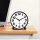 thumbnail image 4 of Black Silent Analog Alarm Clock,Black Metal Large 3D Digits,Non Ticking Table Clock with Night Light Bedside Alarm Clock 10.8cm, 4 of 5