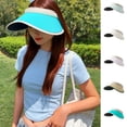 thumbnail image 3 of FUZHIQ Wide Brim Sun Visor Hat for Women, UPF 50+ UV Protection Ice Silk Cool Cap, Adjustable Full Face Shade Hat for Summer Cycling Commute Beach Vacation Outdoor, 3 of 4