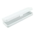 thumbnail image 1 of Kcavykas Clearance Sales Home Storage Organiser Multifunctional Small Size Stationery Plastic Pencil Case Semi Transparent Frosted Pencil Case Student Storage Pencil Case, 1 of 2