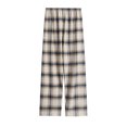 thumbnail image 3 of Axiiglly Plaid Pants for Women Cotton Elastic Waist Pajama Bottoms Casual Comfy Loose Sleepwear Fall Pajamas Full Length Pants with Pockets, 3 of 3