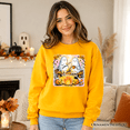 thumbnail image 5 of Cozy Campfire Ghosts Sweatshirt, Fall Halloween Pumpkin Sweater, 5 of 11