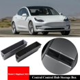 thumbnail image 2 of Central Control Hub Storage Box For Tesla Model 3 Highland 2024 Accessories Center Console Data Cable Management Phone Organizer, 2 of 7