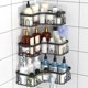 thumbnail image 2 of Estante de ducha de esquina sin taladrar, estante de esquina de acero inoxidable, estante de baño de 3 piezas, 2 of 5
