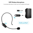 thumbnail image 7 of Spirastell Microphone,Headset All-Purpose Built-in Battery 3.5mm Converter Video UHF Wireless Mic 3.5mm / 6.35mm Out Mic 3.5mm Converter Live Speech Market Radirus Speech Market Promotion, 7 of 7