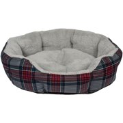 Vibrant Life 19"Small Cuddler,Gray Plaid