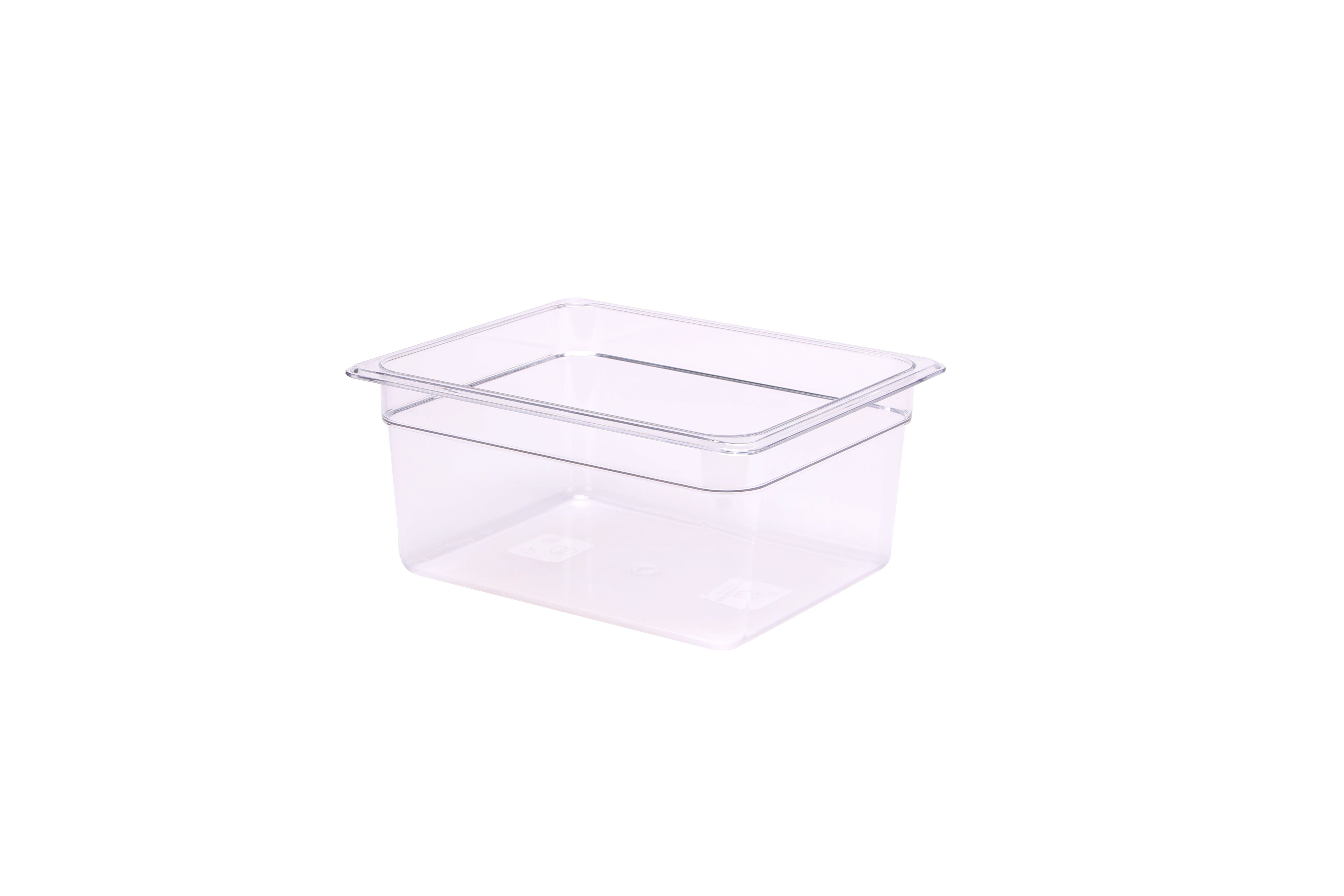 Met Lux Rectangle Clear Plastic Full Size Cold Food Storage Container - 8  Depth - 10 count box