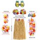 thumbnail image 2 of Conjunto de danza Hula para fiesta hawaiana, guirnalda de flores hawaianas, falda para la playa, muñequera, gafas de sol de piña, pinza para el pelo, 8 Uds., 2 of 4