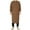 Coffee, variant on Unisex Waterproof Canvas Apron with Large Pockets and Elastic Long Sleeves - Ideal for Chefs, Grill, Restaurant, Bar, and Shop - Practical and Durable