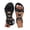 Black, variant on Dakaela Womens Bohemian Flat Sandals Comfortable Dressy Slip on Dress Sandal with Elastic Ankle Strap Summer Beach Walking Shoes Size 6-10 Beige
