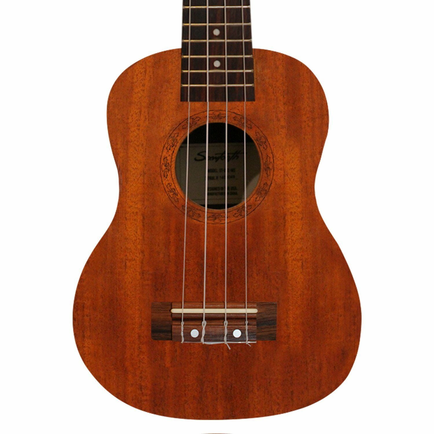 Sawtooth 18 Fret Mahogany Tenor Uke Ukulele w Chord Lesson Guide