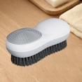 thumbnail image 6 of chaungfeng Laundry Stain Brush, Two-Side Soft Bristle Scrub Brush for Stain Removal, Silicone Household Clothes Washing Brush Dual-use Scrubbing Brush for Clothes Underwear (White), 6 of 6