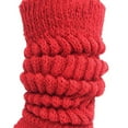 thumbnail image 6 of Extra Long Heavy Slouch Socks 2 Pair Size 9-11 - Red, 6 of 7