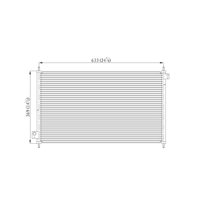 oe replacement a/c condenser honda accord coupe 1998-2002 (partslink ho3030101)
