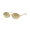 Arista Gold Frame / Brown Mirror Gold Gradient Lens, variant on RB3929 RB3929 BY A$AP ROCKY Oval Shape Sunglasses Arista Gold Frame / Blue Gradient Dark Grey Lens 54mm