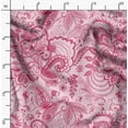 thumbnail image 2 of Soimoi Cotton Poplin Pink Fabric By the Yard - 42 Inch Wide - Paisley Pattern Fabric - Botanical and Elegant Designs for Various Uses Printed Fabric, 2 of 6