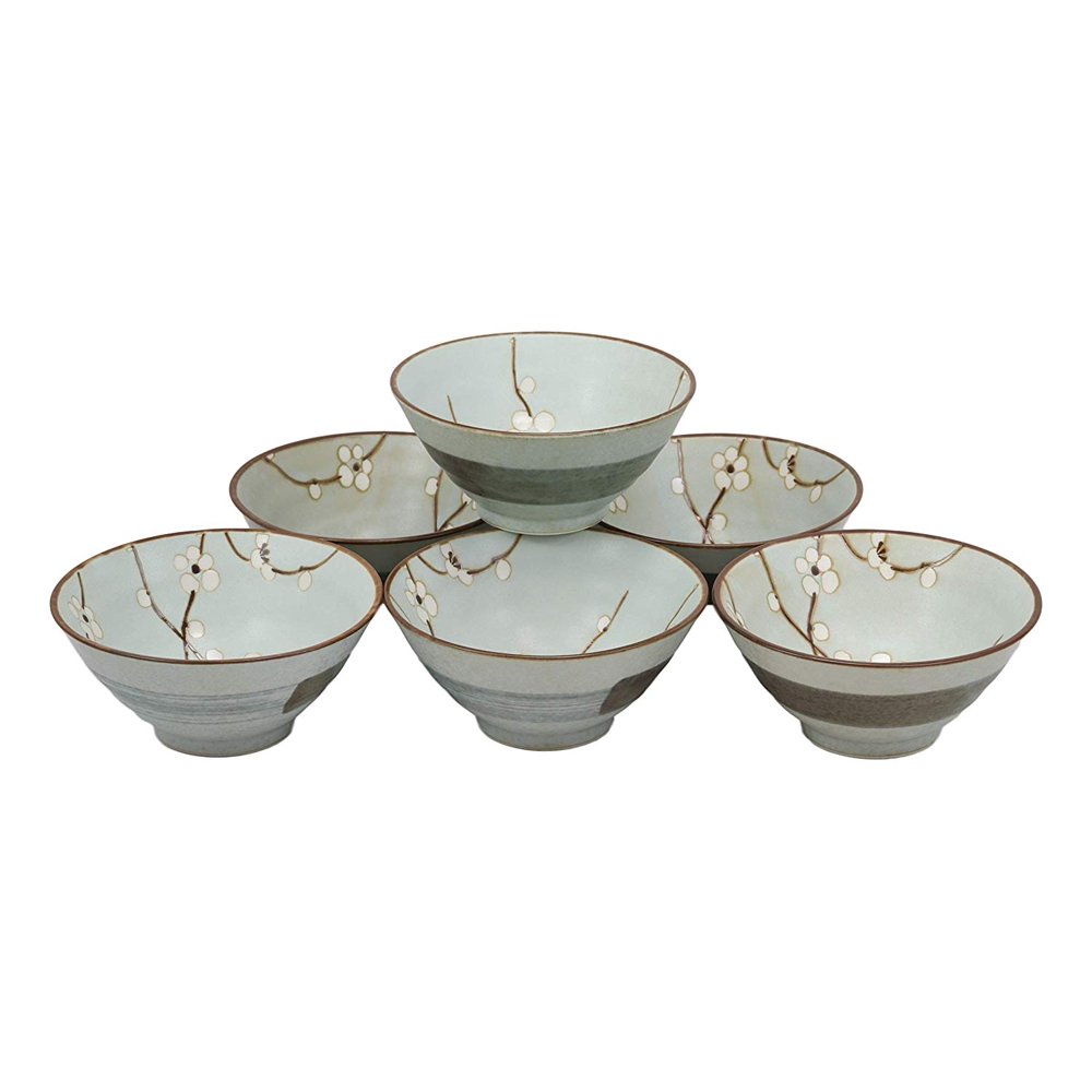 Made In Japan 5"Dia Bowls With Sakura Cherry Blossoms 10 oz Rice Soup