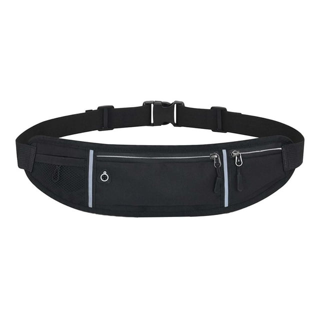 Leodye 1PCS Ceinture de Sport - Ceinture de Course Zippée pour Hommes/femmes, Adaptée pour la Randonnée/escalade - 17.71x0.39x4.33 Po