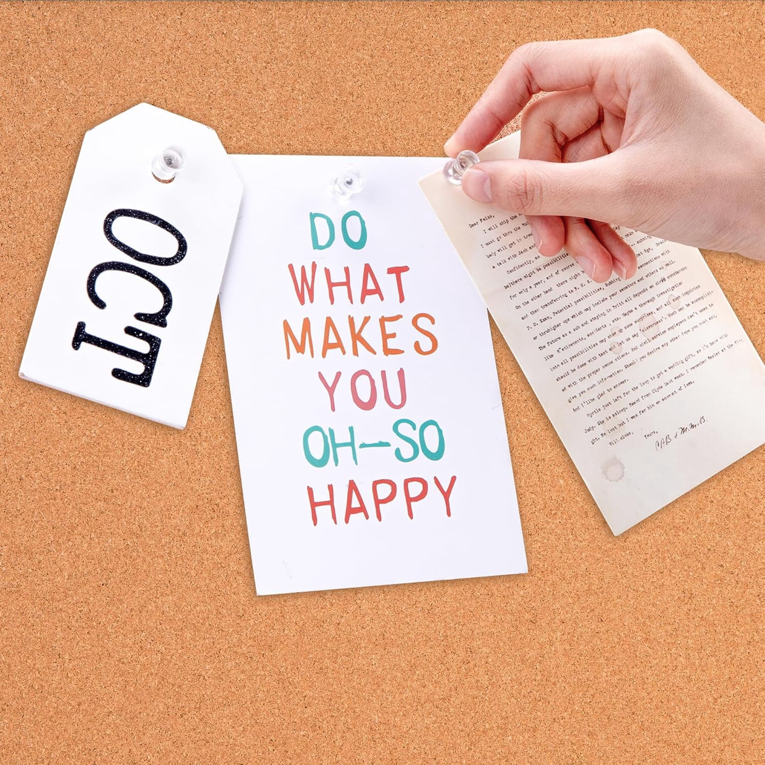 Cork Bulletin Board, 23" x 17", Lightweight, Easy to Mount, Aluminum/Plastic Frame