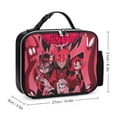 thumbnail image 2 of Hazbin Hotel Poster Insulated Portable Lunch Bag Leather Detachable Lunchbag Meal Bag Bento Bag Picnic Bag Reusable Lunch Box, 2 of 8