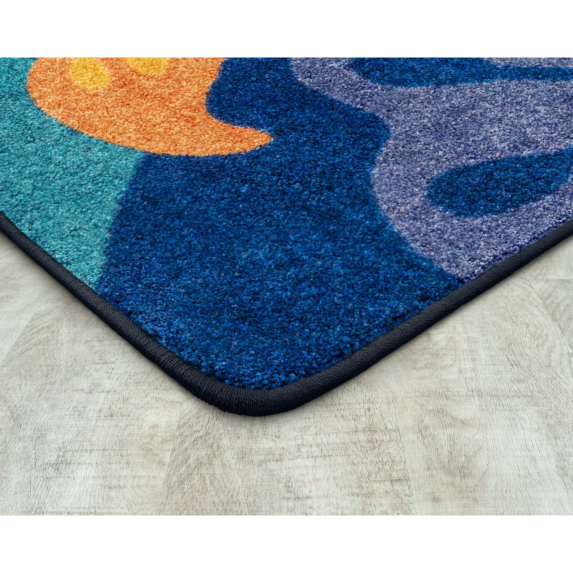 Joy Carpets Just Pretend 5'4" x 7'8" Indoor Area Rug in Color Multi