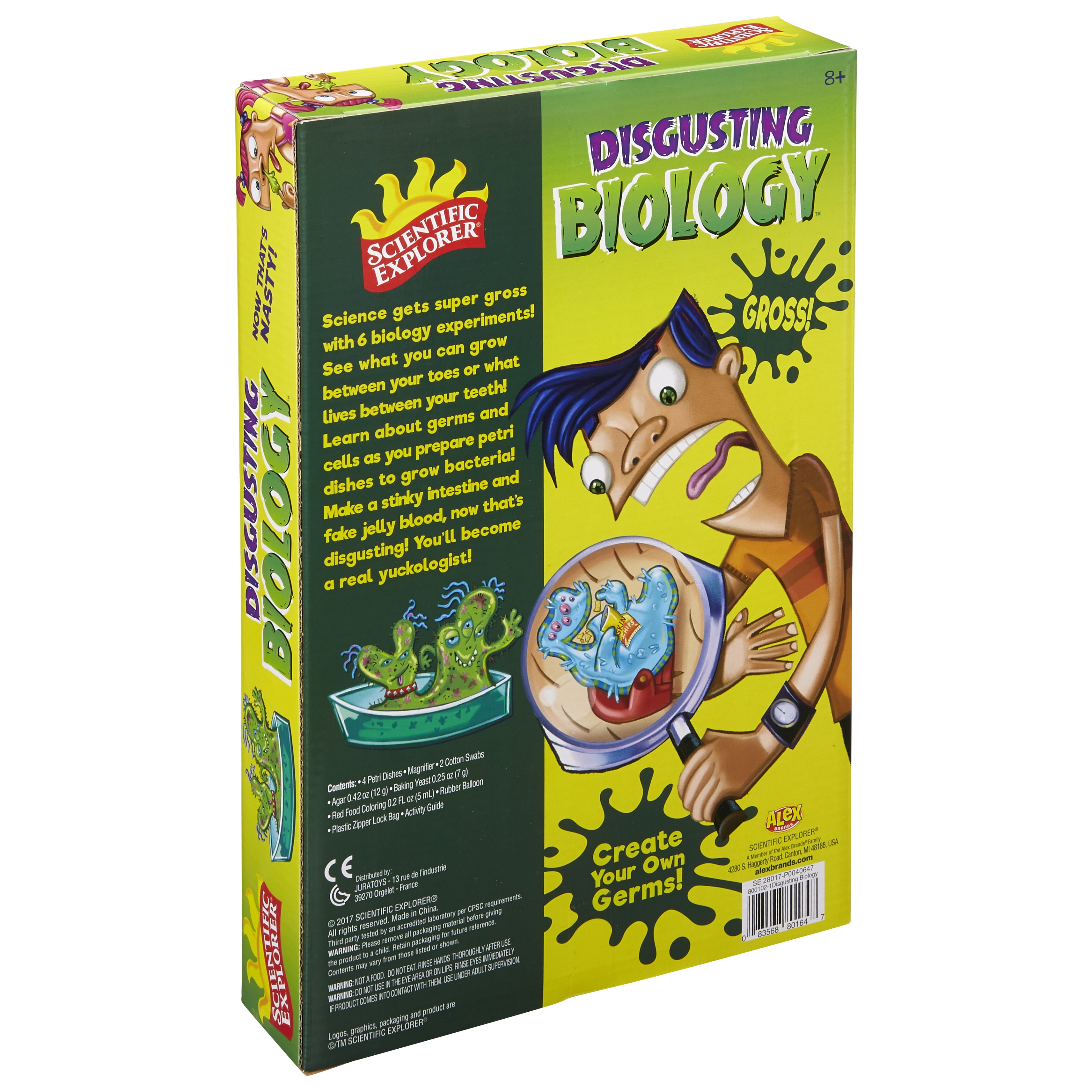 Scientific Explorer Disgusting Biology, 6 experiments, Kid Science