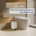 thumbnail image 5 of Dkelincs 1.3 Gallon (5 L) Step Trash Can with Lid Bathroom Garage Can Small Trash Bin Stainless Steel for Small Spaces, White, 5 of 8
