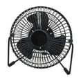 thumbnail image 2 of Ventilador de escritorio con reloj USB LED, ventilador de mesa con retención en tiempo real, mini ventilador portátil para Temperatura de 4 pulgadas, 2 of 9