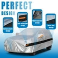 thumbnail image 4 of Holthly SUV Car Cover Waterproof All Weather for Automobiles,B8 Fit SUV Length UP to 181 inch,Silver, 4 of 7