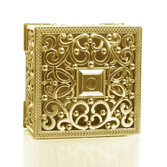 FRCOLOR Golden Plastic Candy Box for Storage Use Great for Party Favors and DIY Projects 12 Pieces