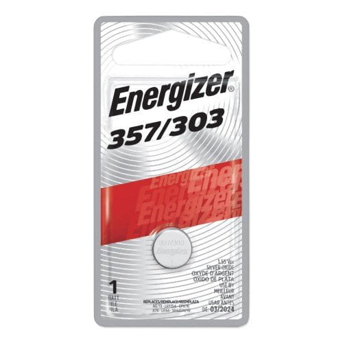 Energizer-4PK 357/303 Silver Oxide Button Cell Battery, 1.5 V