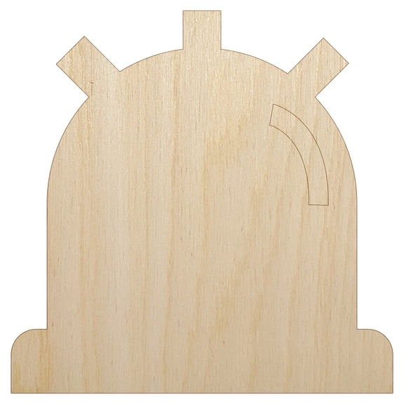Siren Police Fire Law Enforcement Wood Shape Unfinished Piece Cutout Craft DIY Projects - 4.70 Inch Size - 1/8 Inch Thick