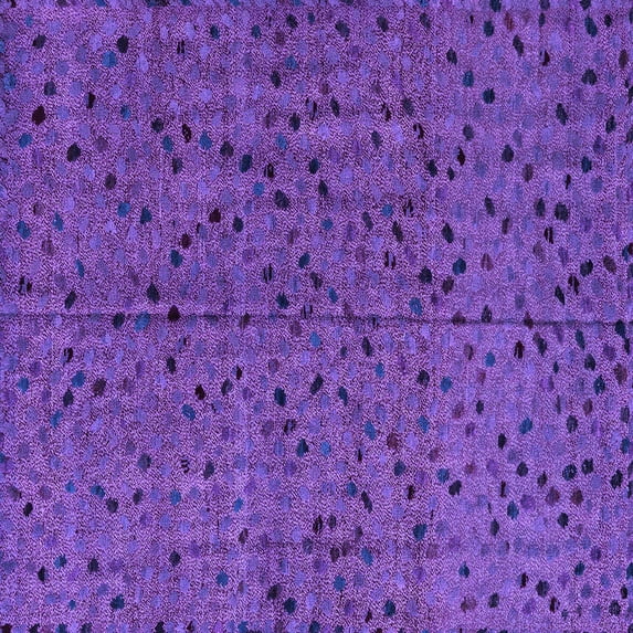 Ahgly Company Indoor Square Abstract Purple Modern Area Rugs, 8' Square