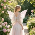 thumbnail image 2 of Fairy Wings Adult Women Halloween Fairy Costume for Women Accessories Butterfly Ladybug Bee Cosplay Fairy Costume Silver, 2 of 7