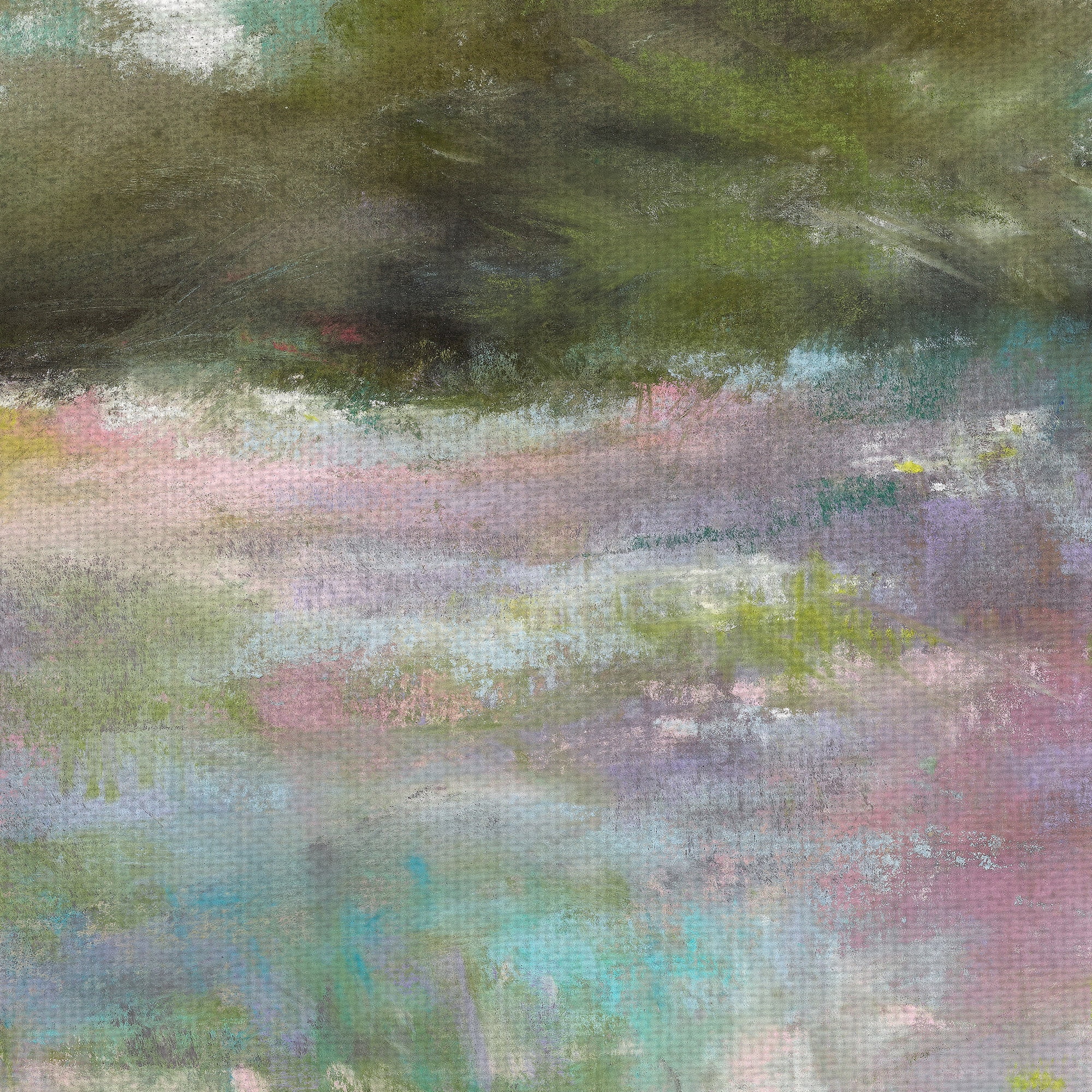Masterpiece Art Gallery High Country Abstract Lavendar Landscape by Barbara Newton Canvas Art Print 24" x 36"
