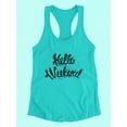 thumbnail image 3 of Hello Weekend Quote Tank Women -Image by Shutterstock, Female Medium, 3 of 4